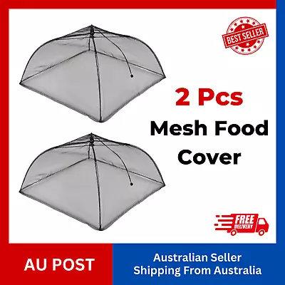 $6.35 • Buy 2 Pack Mesh Food Cover Foldable Kitchen BBQ Lace Net Insect Fly Tent, For Picnic