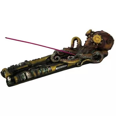 Steampunk Octopus Incense Burner Holder Steam Punk Decoration Metal Look New • $27.98