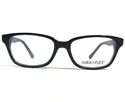 Miraflex Kids Eyeglasses Frames BOBY C.YX001 Black Blue Rectangular 48-16-130 • $54.99