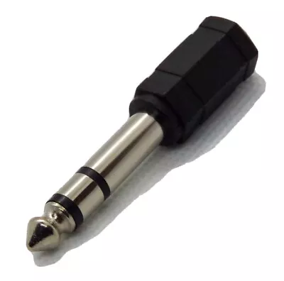 £1.99 • Buy 3.5mm Jack To 6.35mm Stereo Headphone Adapter Connector Converter 6.3mm GOLD 1/4