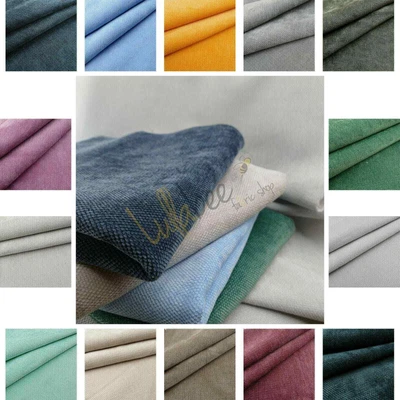 £0.99 • Buy Zurich Hopsack Weave Chenille Durable Soft Furnishing Upholstery Textured Fabric