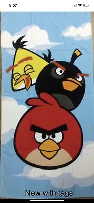 £19.34 • Buy Angry Birds Beach Bath Towel Brand New With Tags 28  X 58  