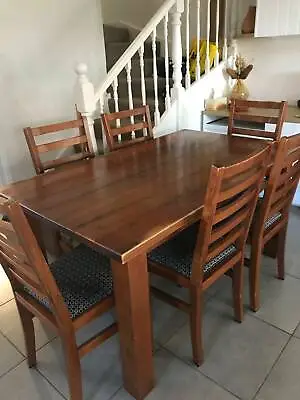 $195 • Buy Coopers Oak Dining Table & 6 Chairs
