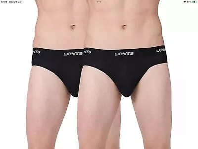 Levi's Men's Cotton BRIEF (Pack Of 2) High Comfort Cotton Stretch Size Small • £10