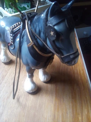 £10 • Buy Vintage Melba Ware Clydesdale Shire Grey Horse