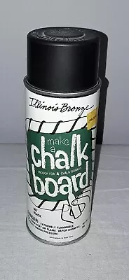Vintage Illinois Bronze Spray Paint Can Make A Chalk Board Black Paper Label • $1.49