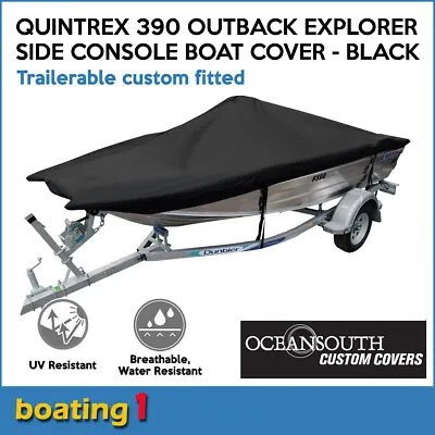 $246 • Buy  Oceansouth Custom Boat Cover For Quintrex 390 Outback Explorer Side Console