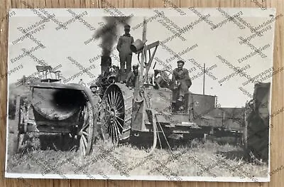Antique RPPC Real Photo Postcard Steam Tractor Traction Engine  • $63
