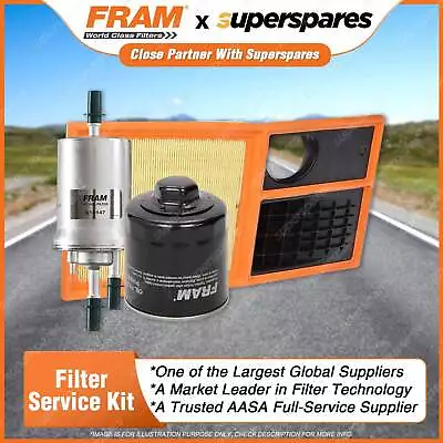 Fram Filter Service Kit Oil Air Fuel For Volkswagen Polo 6R 9N BUD • $102.95