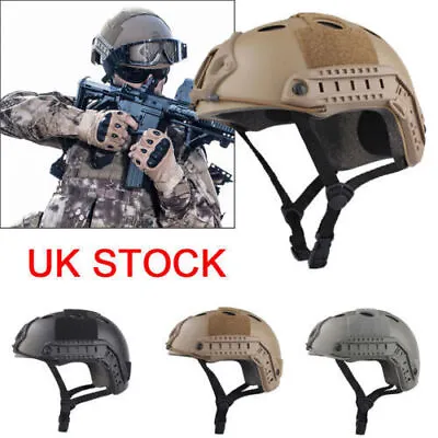 Military Tactical Gear Airsoft Paintball SWAT Base Jump Protective FAST Helmet • £23.76