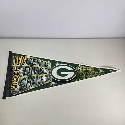 Green Bay Packers NFC Central Division Champions Pennant Rare NFL Vintage 1995 • $14.99