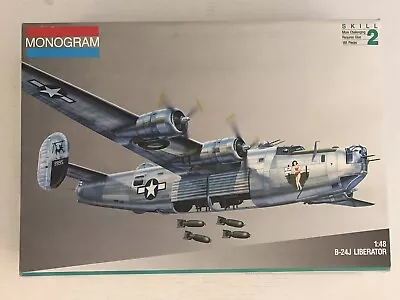 Monogram 1/48 B-24J Liberator Plastic Model Kit 5608 OPEN 1991 • $89.96