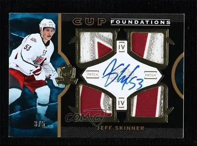 2012-13 Upper Deck The Cup Foundations /5 Jeff Skinner #CF-JS Quad Patch Auto • $340.60