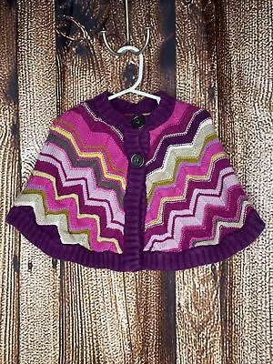 MISSONI For Target Girls Knit Shawl Cape Poncho Sweater Size XL 4T-5T • $13.99