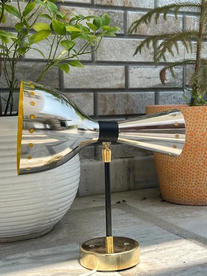 $128.57 • Buy Chrome Nickel Finish Diabolo Wall Lamp Vintage Inspired 2 Light Stilnovo Light