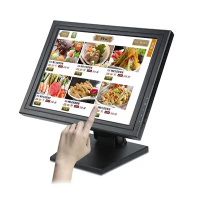 Restaurant 15in Touch Screen Monitor LCD VGA POS TouchScreen Kiosk Retail • $107.35