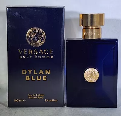 Versace Pour Homme Dylan Blue 100ml 3.4 Oz Eau De Toilette Spray Men • $60