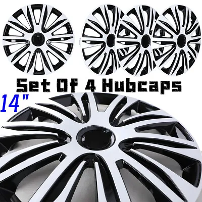 14  Set Of 4 Universal Wheel Rim Cover Hubcaps Snap On Car Truck SUV To R14 Tire • $42.99