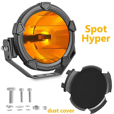 6  PRO LED Round Off Road Driving Light Hyper Spot Fog Headlights UTV W/ Cover • $79.59