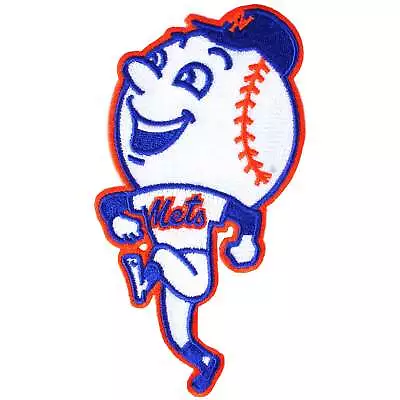 New York Mets Mr. Met Skipping Logo Team Mascot MLB Jersey Sleeve Official Patch • $16.99