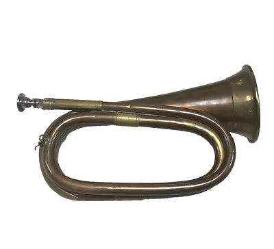 Vintage Copper & Brass Military Signalling Bugle  • $75.80