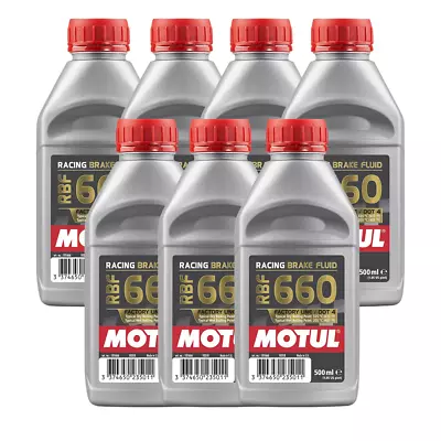 Motul RBF 660 Factory Line 100% Synthetic Racing Brake Fluid 101667 500ml 7 Pack • $134.42