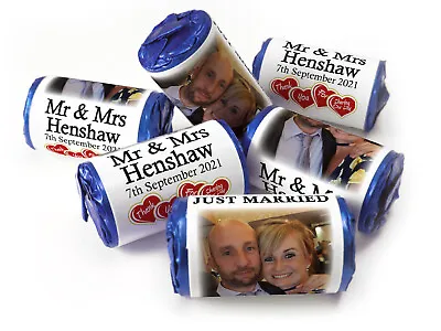 Weddings Sweets Personalised Favours Love Heart Sweets V1 With Foils Mr & Mrs V3 • £37