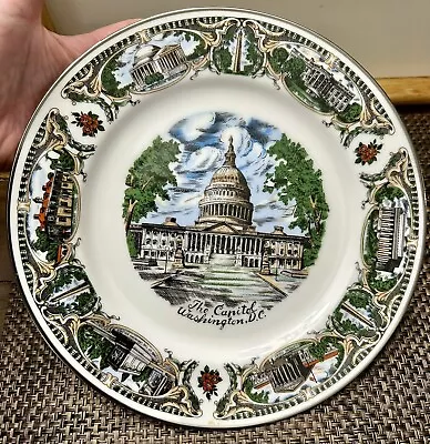 Vintage 10” Capsco United States Capitol Collector’s Plate Mint • $15