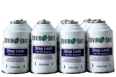 Envirosafe Auto A/C Refrigerant Stop Leak Case Of 12 4oz Cans • $82