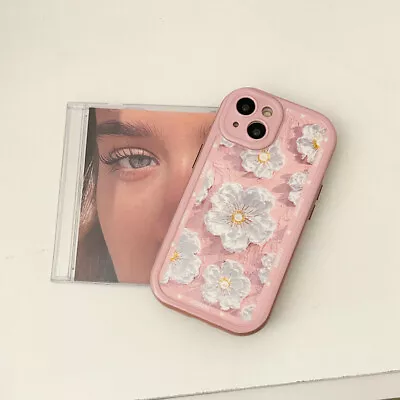 $6.59 • Buy Silicone Case Cover Cute Flower For IPhone 14 Plus 13 12 11 Pro Max Protective