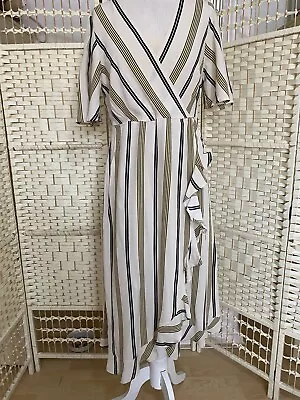Marks And Spencer Midi Dress 12 Bnwt Holiday Cruise Wedding Races Party • £17.99