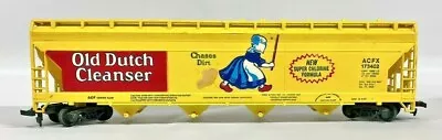 TYCO Ho Scale Model Trains Train Car 4 Bay Covered Hopper Old Dutch Cleanser • $20