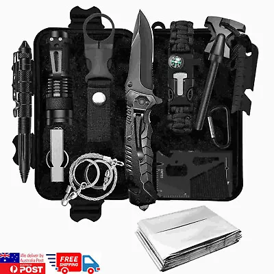 Emergency Survival Equipment Kit Outdoor Sports Tactical Hiking Camping Tool • $47.99