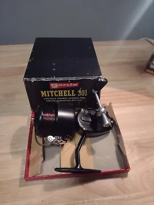 Vintage Garcia Mitchell 301 Spinning Reel In Box • $78