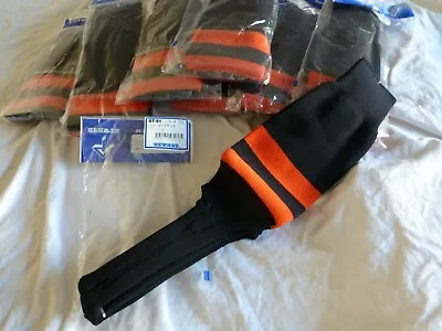 NEW JAPAN REWARD Baseball Stirrup Socks BLACK Orange Awesome Quality  • $10.99