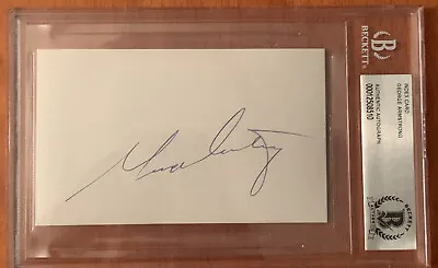 George Armstrong Autographed Signed Beckett Index Card Beckett Toronto  • $175