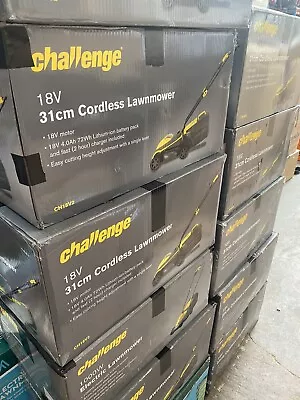 Challenge CH18V2 Cordless Rotary Push Mulching Lawnmower - 18V RRP £120 • £94.99