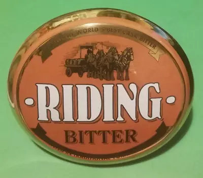 £12.50 • Buy Beer Pump Clip Badge MANSFIELD Brewery RIDING BITTER Real Ale CERAMIC Closed