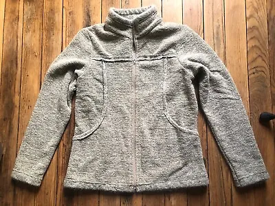 Prana Jacket Mens XL Gray Ragg Full Zip Coat Fleece Lined Outdoors • $25