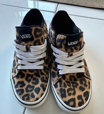 Vans Skate Shoes Leopard Print Size 7 (US) Pre-owned Great Condition • $25