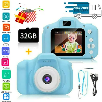 £12.89 • Buy Children Kids Gift LCD Camera For Mini Toy Digital Children Camera UK 1080P HD