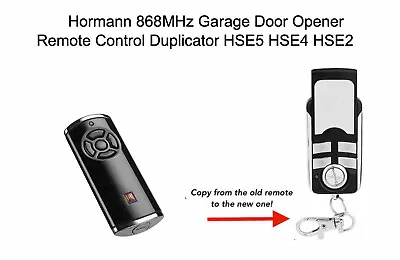 Hormann Remote Control Key Fob Transmitter 868MHz HSE5 HSE4 HSE2 BiSecur Zapper • £17.95