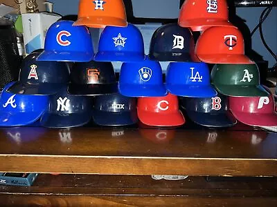 Dairy Queen DQ Plastic MLB Baseball Mini Helmets Ice Cream Sundae Lot Of 17 • $20.95