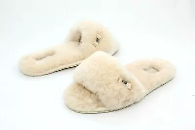 Ugg Fluff Slides Sheepskin Natural Size 5 Us Womens • $52.47