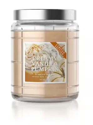 AROMAHOME BY SLATKIN & CO 18 Oz. Creamy Vanilla Pumpkin Candle Limited Edition • $28.99