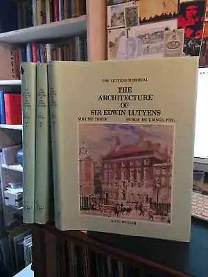 Butler: The Architecture Of Sir Edwin Lutyens 3 Vols Complete 1999 Very Good HB • £550