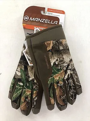 Manzella Realtree Bobcat Thinsulate Insulated Scent Control Hunting Gloves Large • $25.60