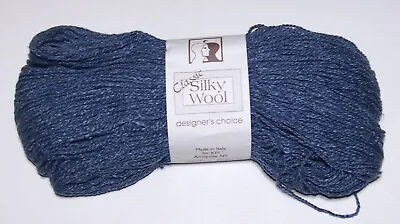 10 Skeins Of Elsebeth Lavold SILKY WOOL Silk & Wool Knitting Yarn #10 WOAD BLUE • $79