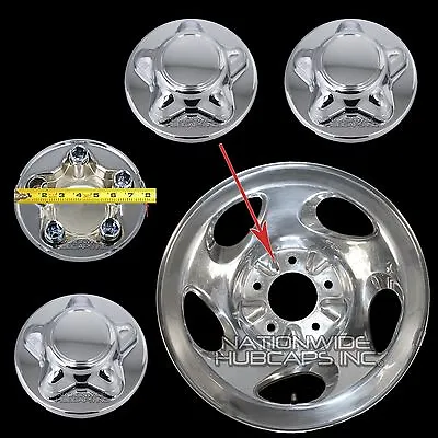 4 Ford F150 CHROME Wheel Center Hub Caps Nut Cover For 5 Slot 16  Aluminum Rim • $64.99
