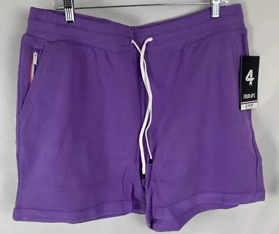 FourLaps Shorts Women's XL Lavender Athletic Fit Rush French Terry $58 MSRP • £24.09